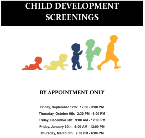 Child Development Screenings Advertisement